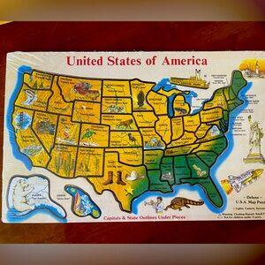 Deluxe U.S.A. Map Puzzle